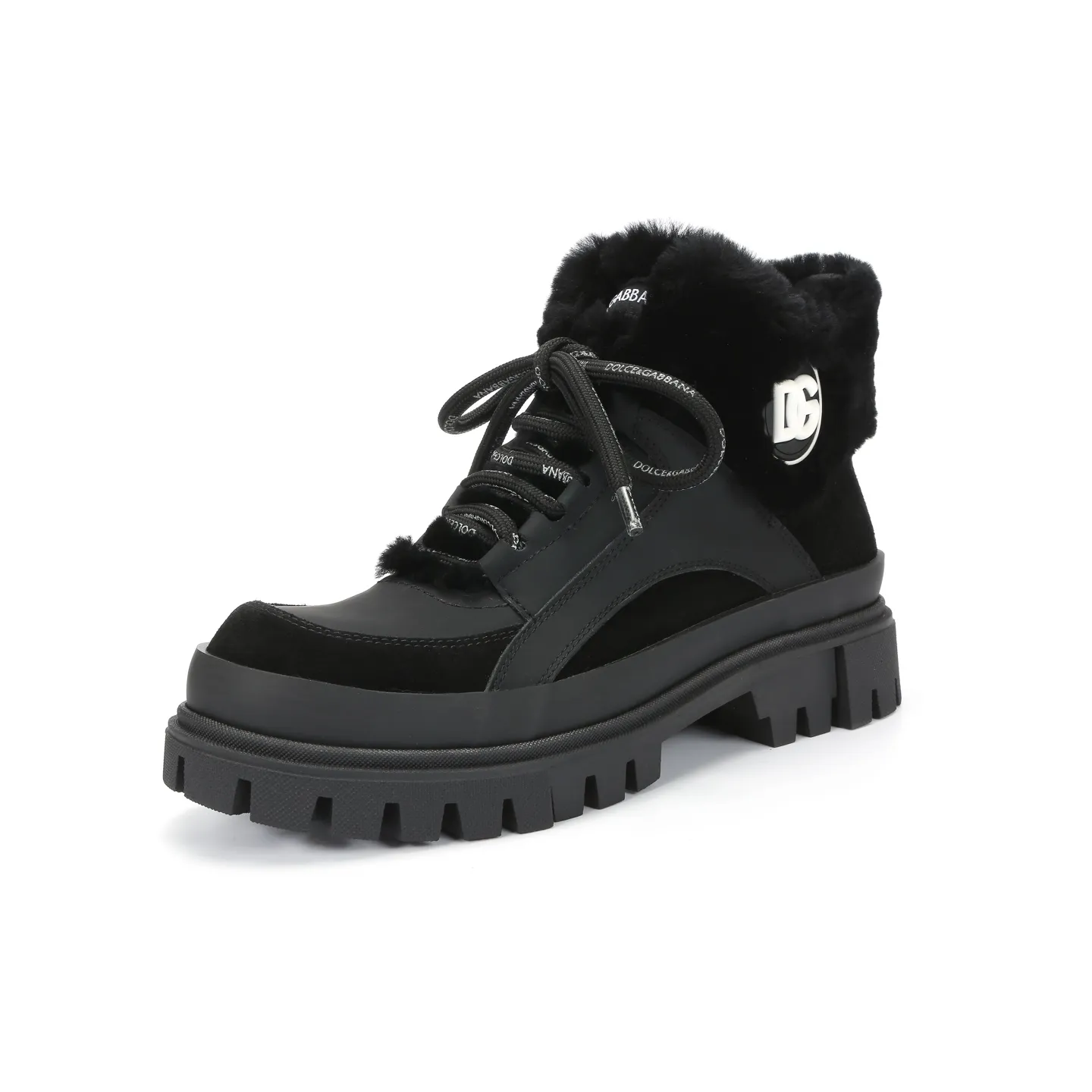 Men's men's shoes💰720💰Dolce & gabbana (DG) official website sync new style💥men's autumn and winter combat boots, warm wool lining: 1 exclusive mold opening ✅imported cowhide upper with wool lining🐑original private mold outsole✔️16-44 (38.45 custom-made, non-refundable)